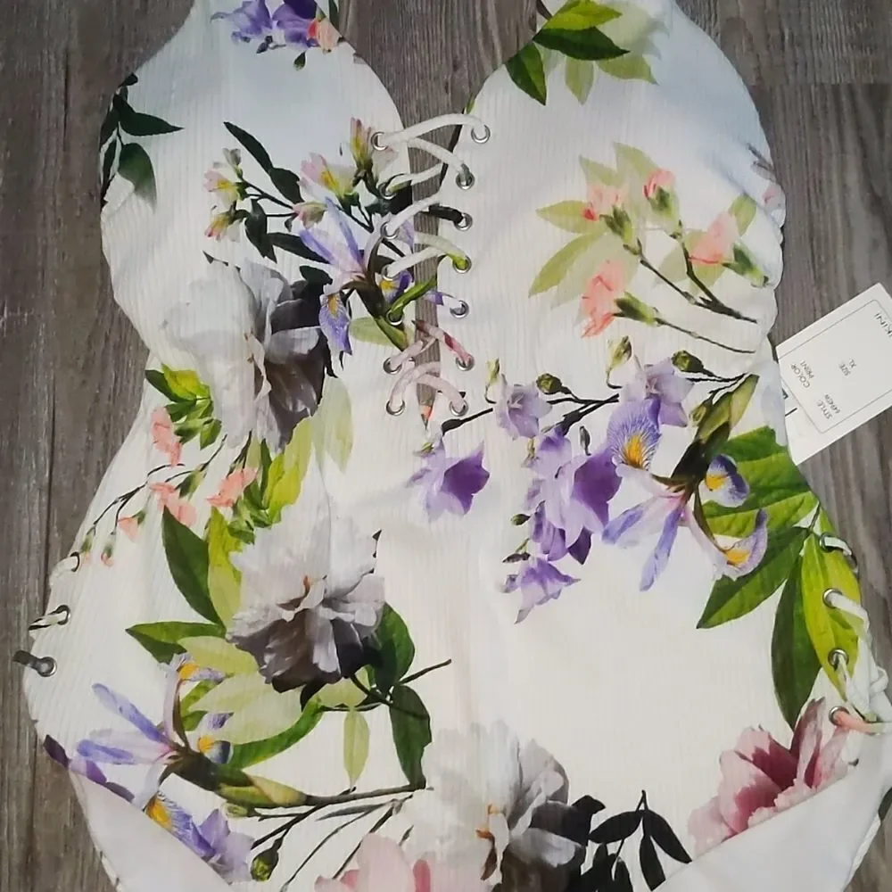 TiniBikini floral print bathing suitSz XLNWT